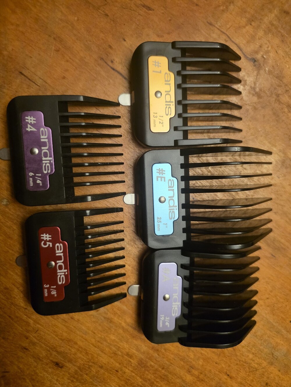 Andis Incomplete Set Of Guards For Dog Grooming Sheers